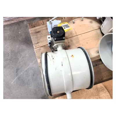 Used Jacob Tubing 10" (250mm) Dia Pneumatic Actuated Butterfly Valve Damper