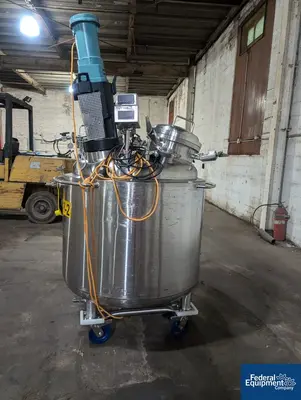 USED Precision 500 Liter Precision Stainless 316L Stainless Steel Jacketed Mixing Tank