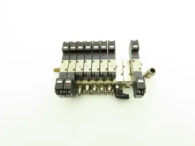 Humphrey H110M10A Pneumatic 10-Station Manifold HA110-4E1/4E2 Solenoid Valve 24V
