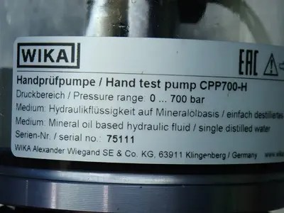 Used WIKIA CPP700H Calibration Equipment Ohio US | HGR 24 #896782