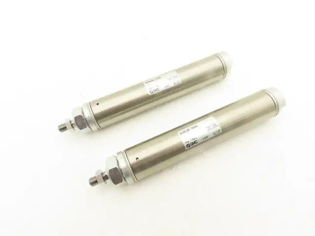 SMC NCMB106-0300S Pneumatic Spring Return Cylinder 1.06"Bore 2.5"Str Lot of 2