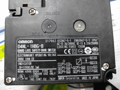 USED OMRON D4NL-1HBG-B