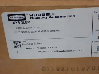 New | in-Stock HUBBELL NXR3LEM Relays & Switches Ohio US | HGR 24 #1249346