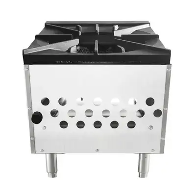 New | in-Stock Atosa New Atosa ATSP-18-1L Single Gas Stock Pot Stove (Low Height) Gas Cooking Equipment Illinois US | Falcon Restaurant Supply #1375285