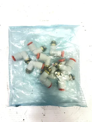 SMC KQ2L07-U01 1/4″ OD-1/8″ MNPT Elbow Push-to-Connect Fitting(s) Lot of 10 NIB