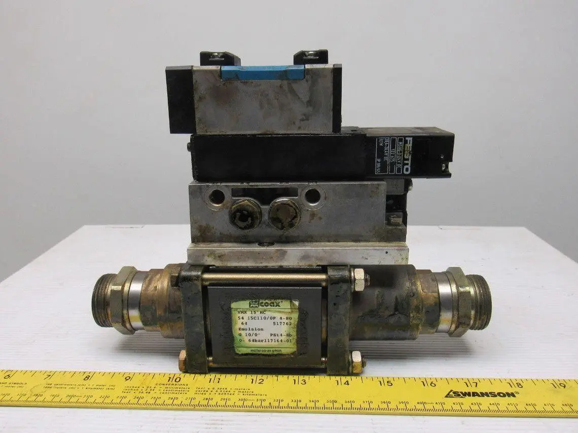 Coax /Festo VMK 15 NC Pneumatic Actuated Stack Valve Assembly 24V