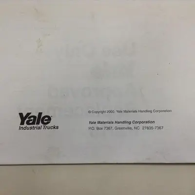 USED YALE GUIDE891