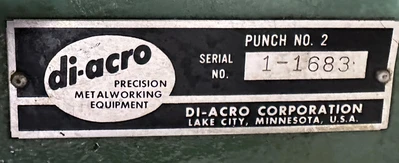 DI-ACRO NO.2 HAND PUNCH