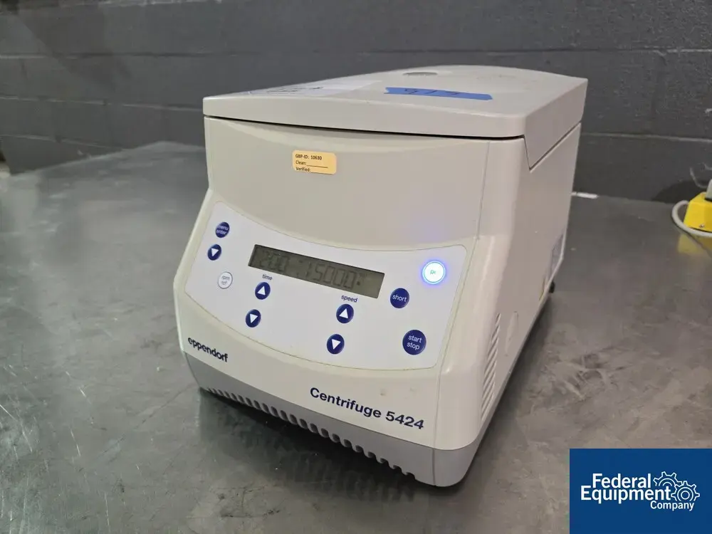 Used Eppendorf Eppendorf Model 5424 15,000 Rpm Centrifuge Lab Centrifuges Ohio US | Federal Equipment Company #1080182