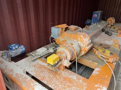 USED 2001 TOSCHI TWO DRUM TISSUE SLITTER REWINDER