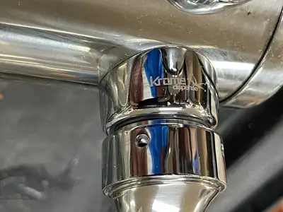 Used Krome Dispense Used Krome Dispense 3" Stainless Double Beer Tower Bar Tap w/ Clamp Base Beer Equipment Illinois US | Falcon Restaurant Supply #1376443