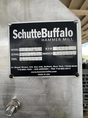 Used SCHUTTE-BUFFALO HAMMER MILL WA20LSS Hammer Mills MX | Machinery & Equipment #1399307