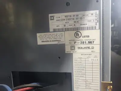 USED SQUARE D MODEL 6