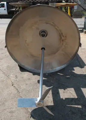 SPC9046  Tank 150 gallon vertical tank, Stainless Steel, 60 psi @ 300F jacket, 1 hp agitator, dish removable top