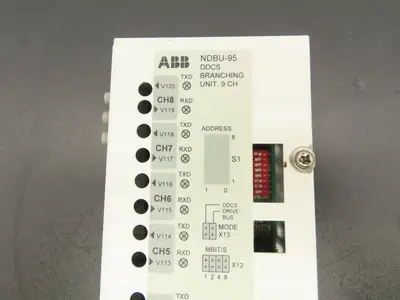 ABB NDBU-95 DDCS Branching Unit 9 Channel 24 VDC