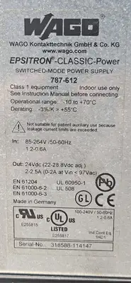 Wago 787-612 Switched Mode Power Supply (BIN645)