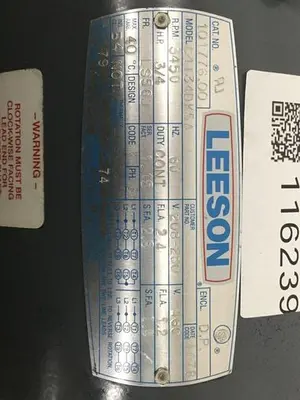 USED LEESON ELECTRIC CO C4T34DK5A