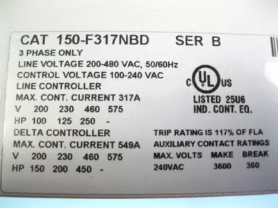 USED Allen-Bradley 150-F317NBD
