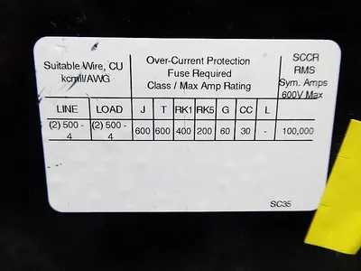 Littelfuse LS5301-2 POWR-BLOKS Splicer Block 2 pole 760A 600V Used