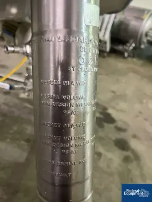 USED DCI 400 Liter DCI Reactor, 316L S/S, 40/45#