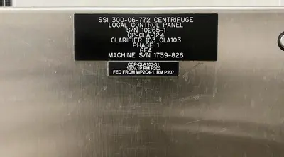 (7) GEA Westfalia SSI 300-06-772 vegetable protein clarifier centrifuges, 316SS.