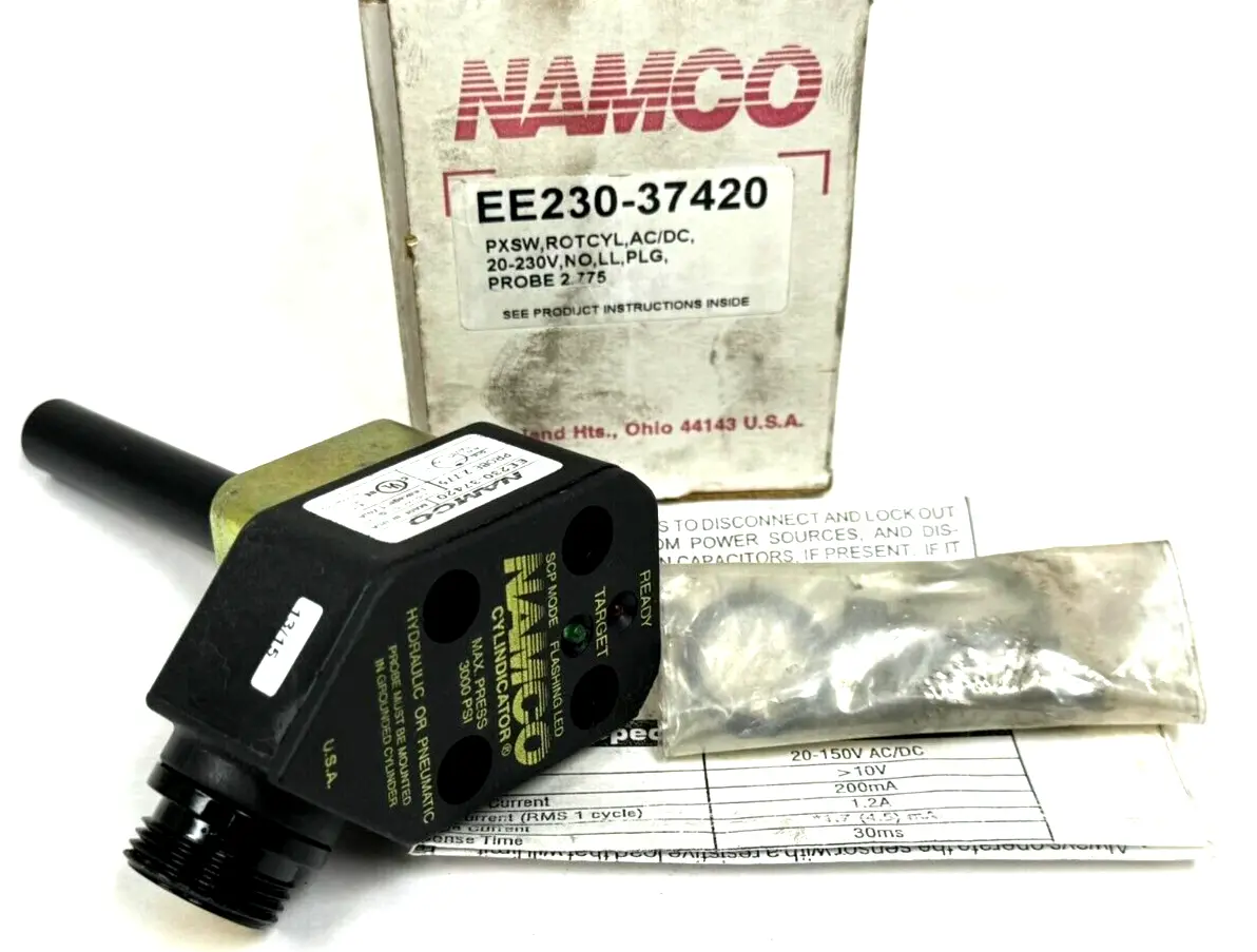 NEW NAMCO EE230-37420 CYLINDICATOR PROXIMITY SENSOR 20-230V EE23037420