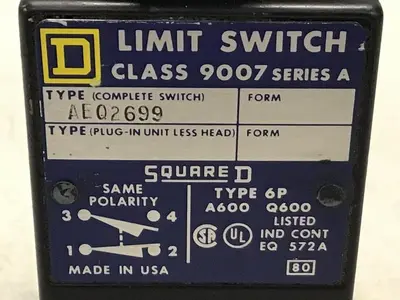 USED SQUARE D 9007-AEQ2699