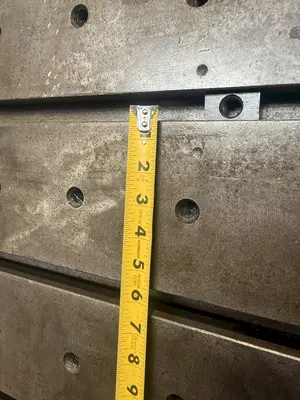 20" WIDE X 80" TALL X 24" DEEP T-SLOTTED ANGLE PLATE SET. STOCK # 0432326