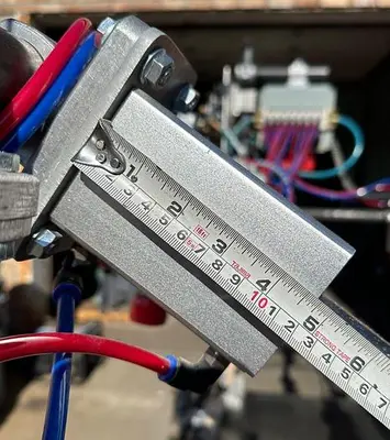 Custom Pneumatic Chair / Work Clamp on 2" Adjustable Rails w/ 13 Clamps (5712)