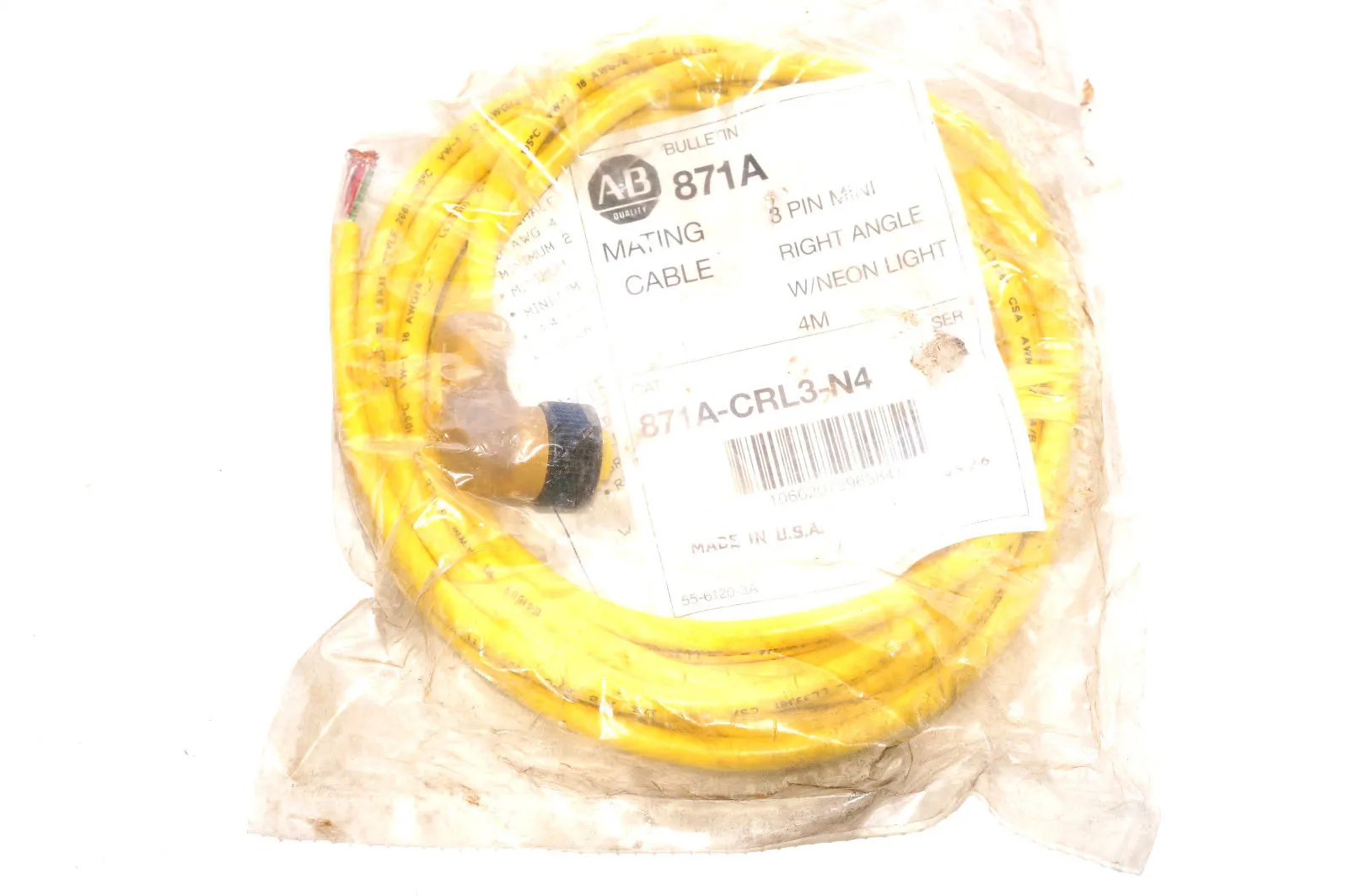 NEW ALLEN BRADLEY 871A-CRL3-N4 CABLE 871ACRL3N4