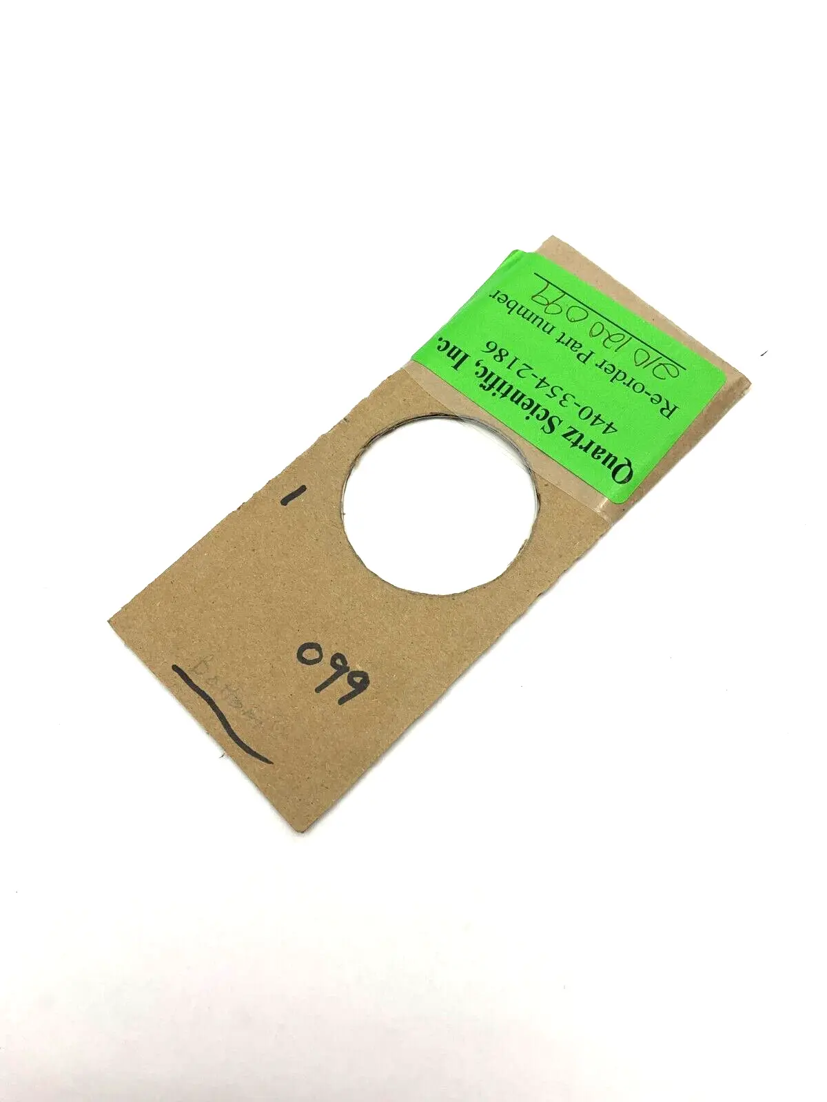 USED QUARTZ SCIENTIFIC INC QUARTZ DISC 32MM DIAMETER