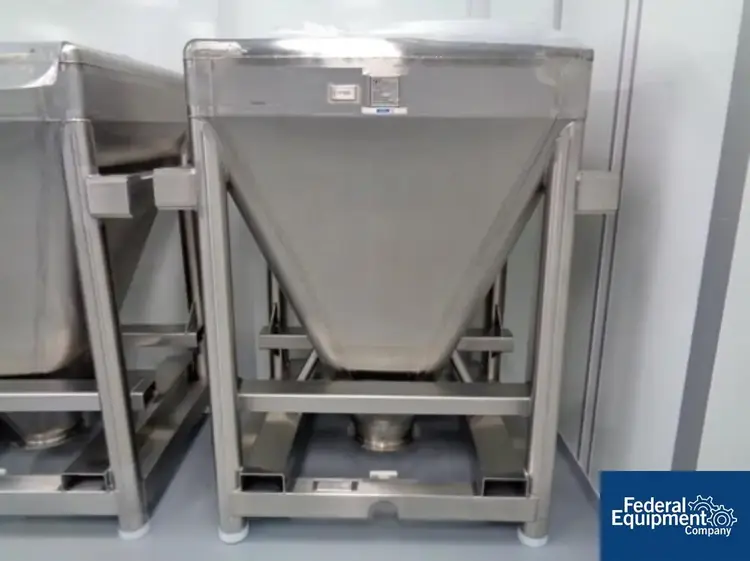 Used CPS 1,000 Liter Custom Powder System Stainless Steel Tote Bins Ohio US | Federal Equipment Company #126695