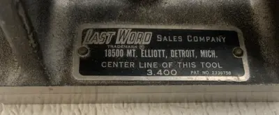 Used LAST WORD _UNKNOWN_ Wheel Dressing Machines Kentucky US | Aucto #1308129