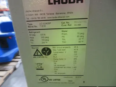Used LAUDA UC-0240SP Chillers Texas US | Aucto #1307315