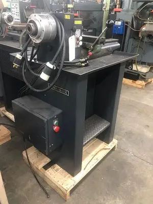 2787-440 DUNHAM SECOND OPERATION LATHE WITH HARDINGE QUICK PRODUCTION CROSSLIDE