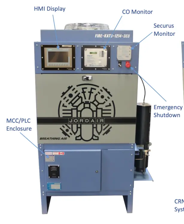 JORDAIR FIRE-KAT6.5-157-3EUS Breathable Air Compressors | BARBEN IND LTD