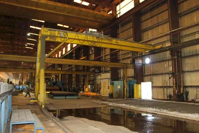 11 TON X 38' PROSERV SINGLE LEG POWERED GANTRY CRANE, NEW 2015: YOBRO #24061