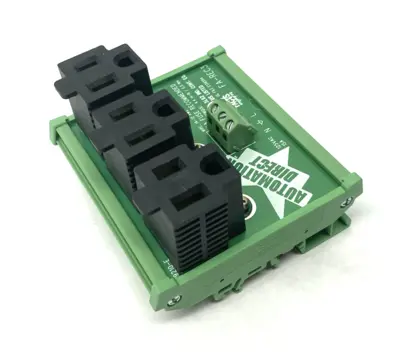 USED AUTOMATIONDIRECT 3-STRAIGHT BLADE RECEPTACLE, 15A, 125 VAC, 1-PHASE