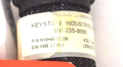 NEW KEYSTONE INDUSTRIES KNHA0220K HOSE 2FT, 240VAC