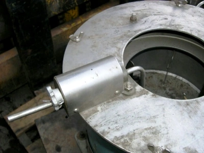 De Laval 12 x 5.5 solid basket centrifuge, SS.