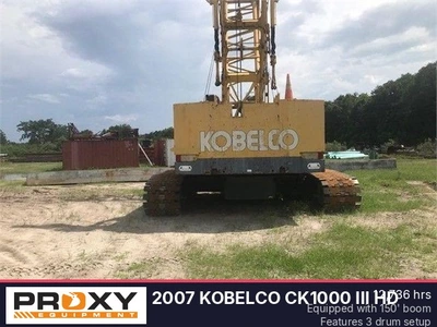 Used 2007 KOBELCO CK1000 III HD Crawler Cranes Florida US | Proxy Equipment #1377908