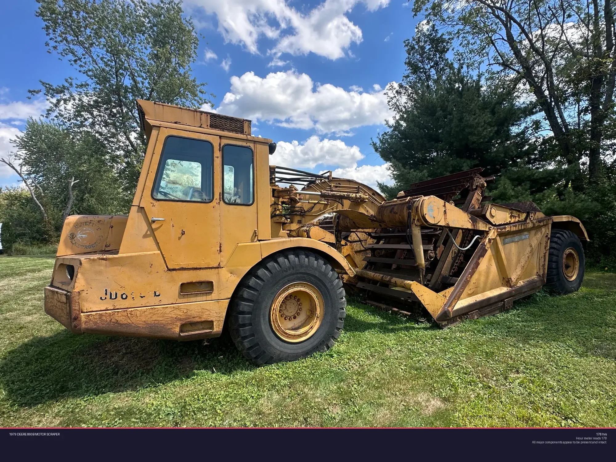 Used 1979 DEERE 860B MOTOR SCRAPER Scrapers Pennsylvania US | Proxy Equipment #1378456