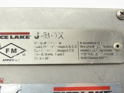 Rice Lake J-BOX TuffSeal Weight Scale Junction Box Stainless Cable Port