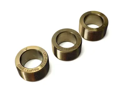USED LMT FETTE THREAD ROLLING DIE HEAD INSERTS M8-10X1 1K HS TYPE 1, LOT OF 3