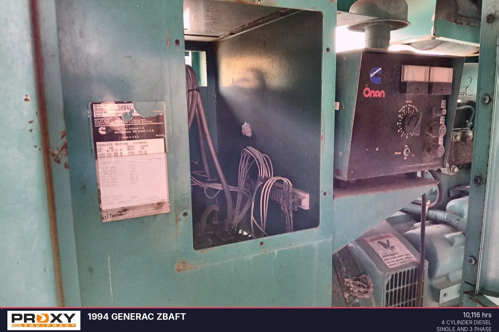Used 1994 GENERAC ZBAFT Diesel Generators Florida US | Proxy Equipment #1384964