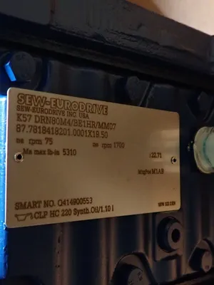 USED SEW EURODRIVE K57 DRN80M4/BE1HR/MM07