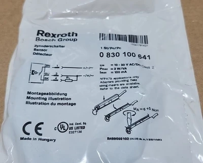 NEW Rexroth 0 830 100 641