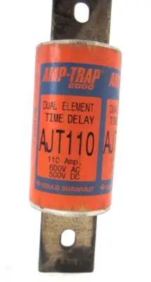 LOT OF 3 NEW GOULD SHAWMUT AJT110 FUSES