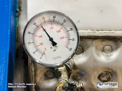 USED AARON PROCESS EQUIPMENT 11-CU.FT. JACKETED RIBBON BLENDER