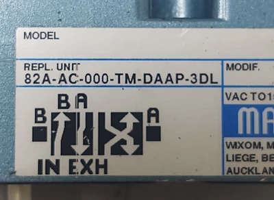 NEW MAC 82A-AC-000-TM-DAAP-3DL
